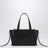 Borsa cabas Loafer allungata in pelle nera
