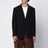 Black straight wool blazer