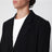 Black straight wool blazer