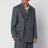 Blazer croisé gris en laine vierge