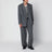 Blazer croisé gris en laine vierge