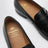 Black leather Heswall loafers