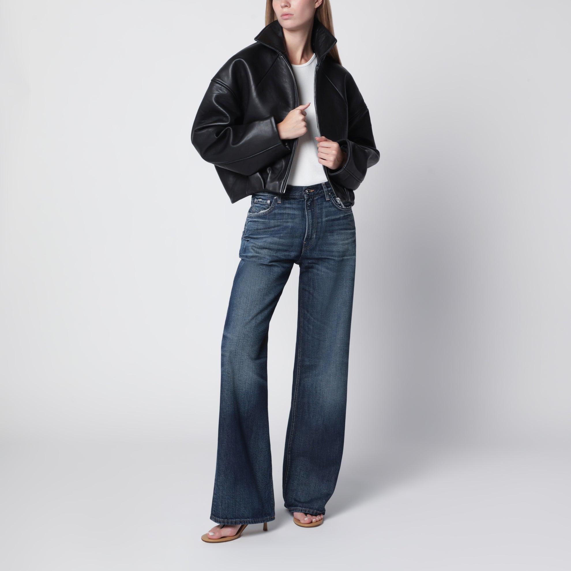 Jeans Korea blu scuro slavato