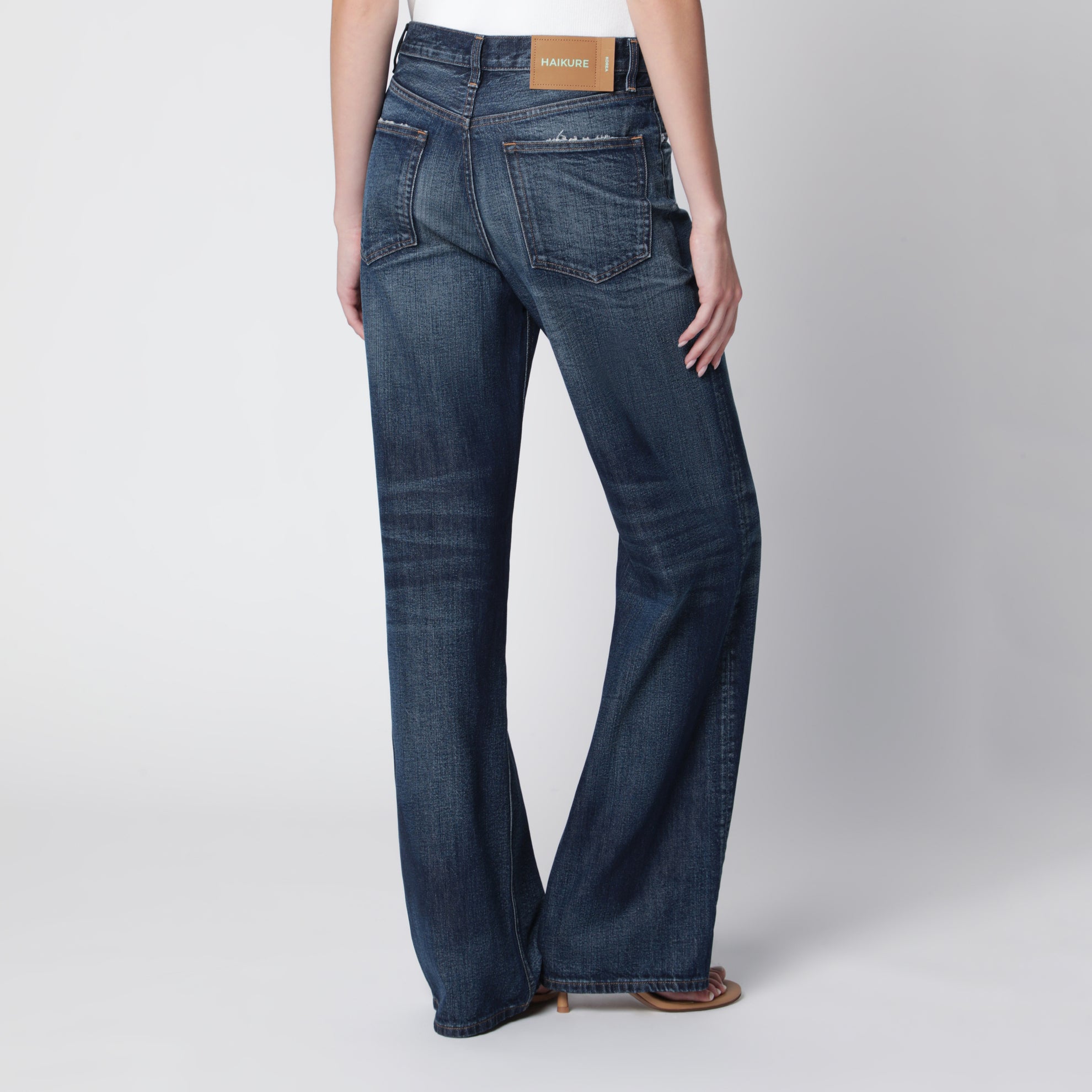 Jeans Korea blu scuro slavato