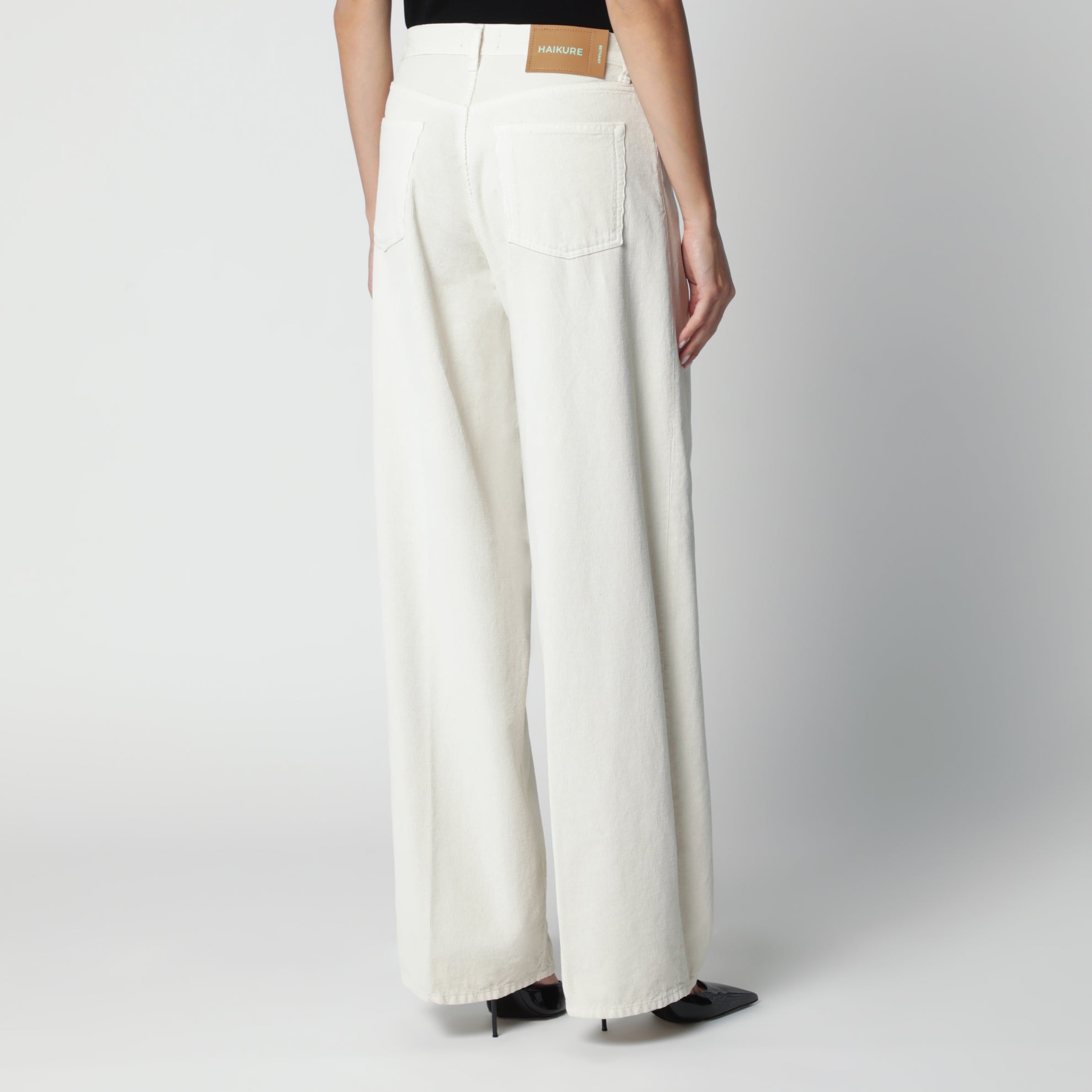 Bethany-Hose in Cremeweiß aus Cord