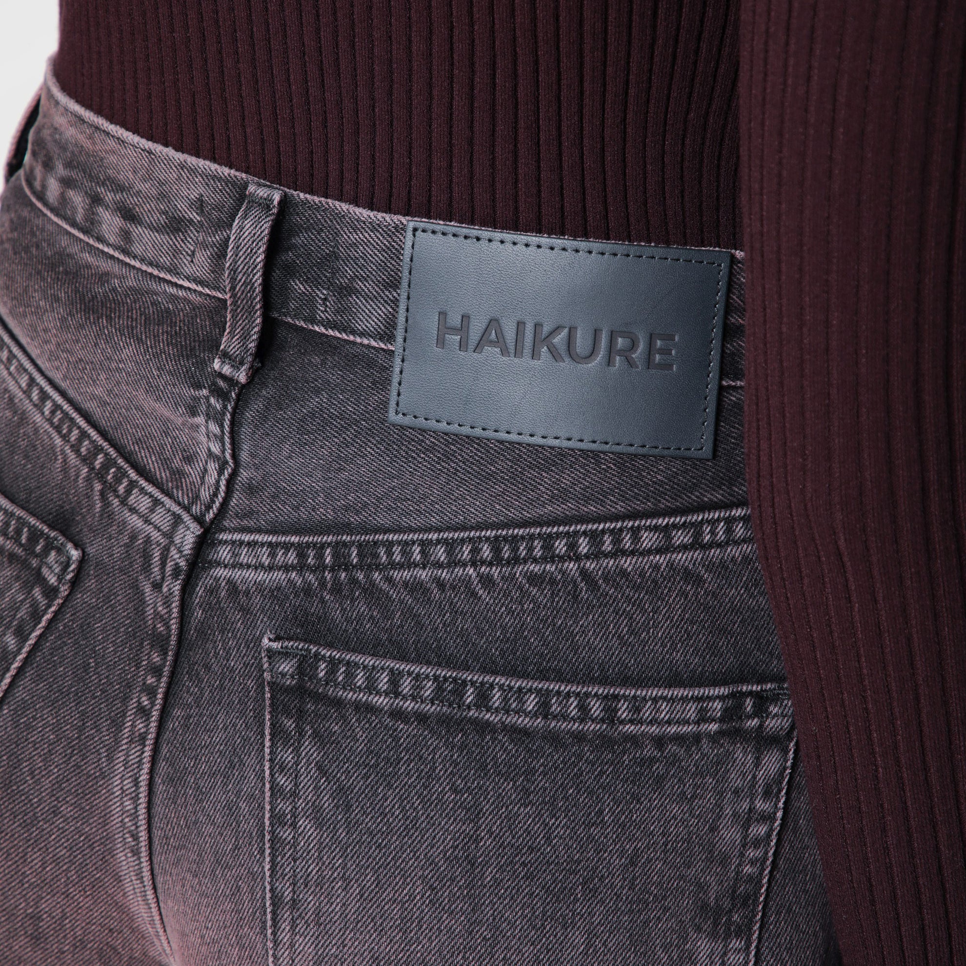 Jeans washed nero rosato
