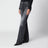 Schwarze Jeans mit geradem Bein aus Baumwolle