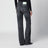 Schwarze Jeans mit geradem Bein aus Baumwolle