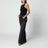 Jeans nero slavato con dettaglio zip