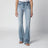 Jeans a zampa Flora in denim azzurro chiaro