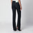 Dark blue jeans with slits