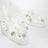 Ballerine Lily trasparenti in PVC con fiori con perline