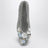 Silver Hibiscus ballet flats in PVC with beaded flowers