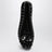 Black Bloomi ballet flats in PVC with beaded flowers
