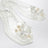 Ballerine Bloomi trasparenti in PVC con fiori con perline
