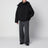 Veste matelassée noire en nylon et coton