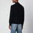 Black wool cardigan