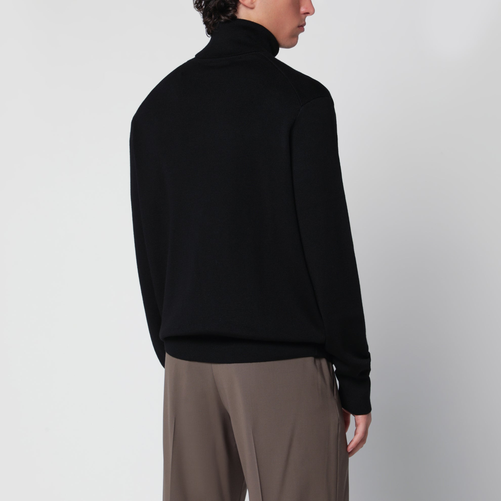 Pull col roulé Ami De Coeur noir