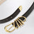 Hollyhock belt brown/gold in leather