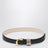 Hollyhock belt black/gold/silver in leather