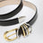 Hollyhock belt black/gold/silver in leather