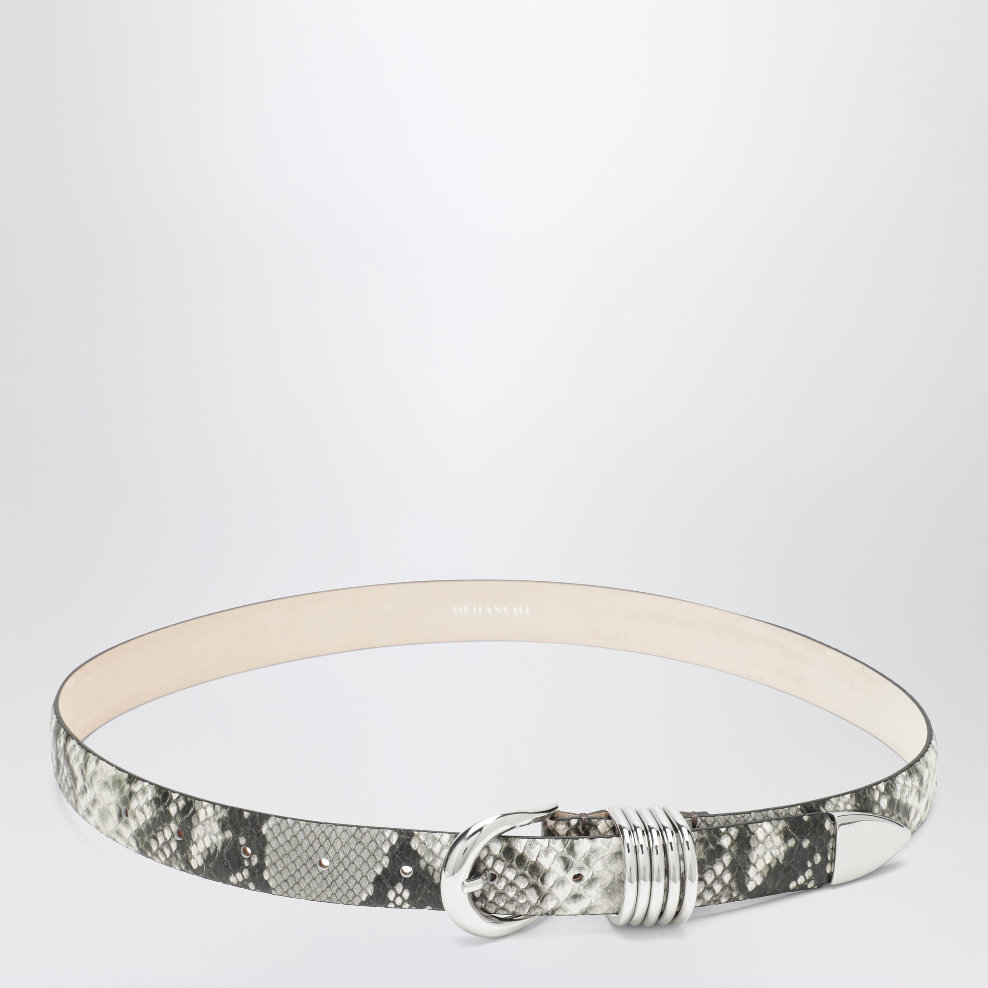 Ceinture Hollyhock en cuir effet python