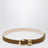 Ceinture Hollyhock marron clair/or en daim