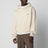 Beiger Hoodie mit Grosgrain-Logo