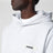 Sweat à capuche gris avec logo en gros-grain