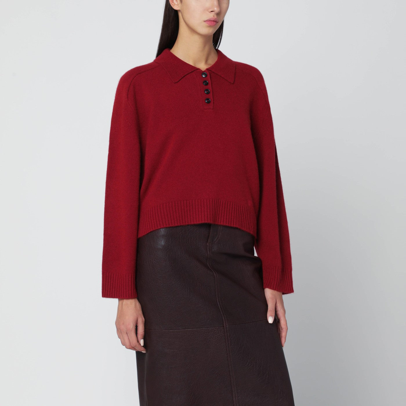 Burgundy cashmere sweater