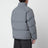 Grey down jacket in nylon blend