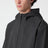 Anthrazitschwarze Jacke mit Kapuze