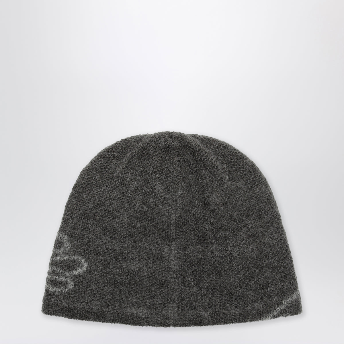 Slate Brown beanie in mohair blend