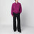 Polo fucsia in lana e alpaca