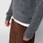 Polo en laine et alpaga gris anthracite