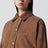 Kurze Jacke aus Wildleder in Mokkaton