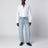 Slim-fit cotton shirt in optical white