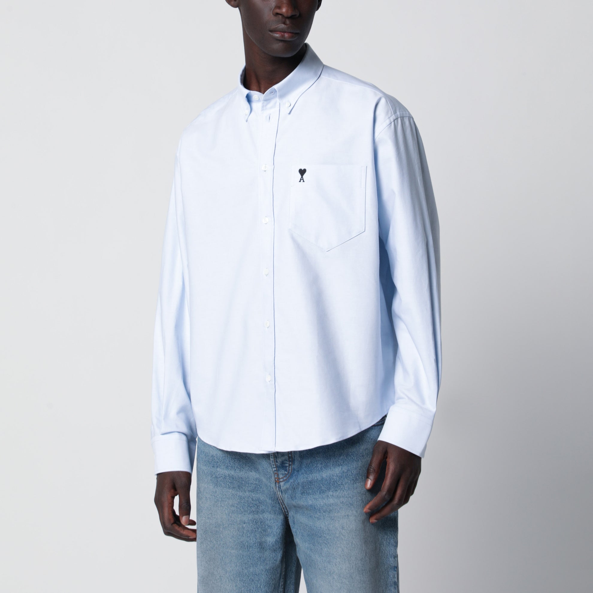 Light blue Ami de Coeur shirt by Ami Paris