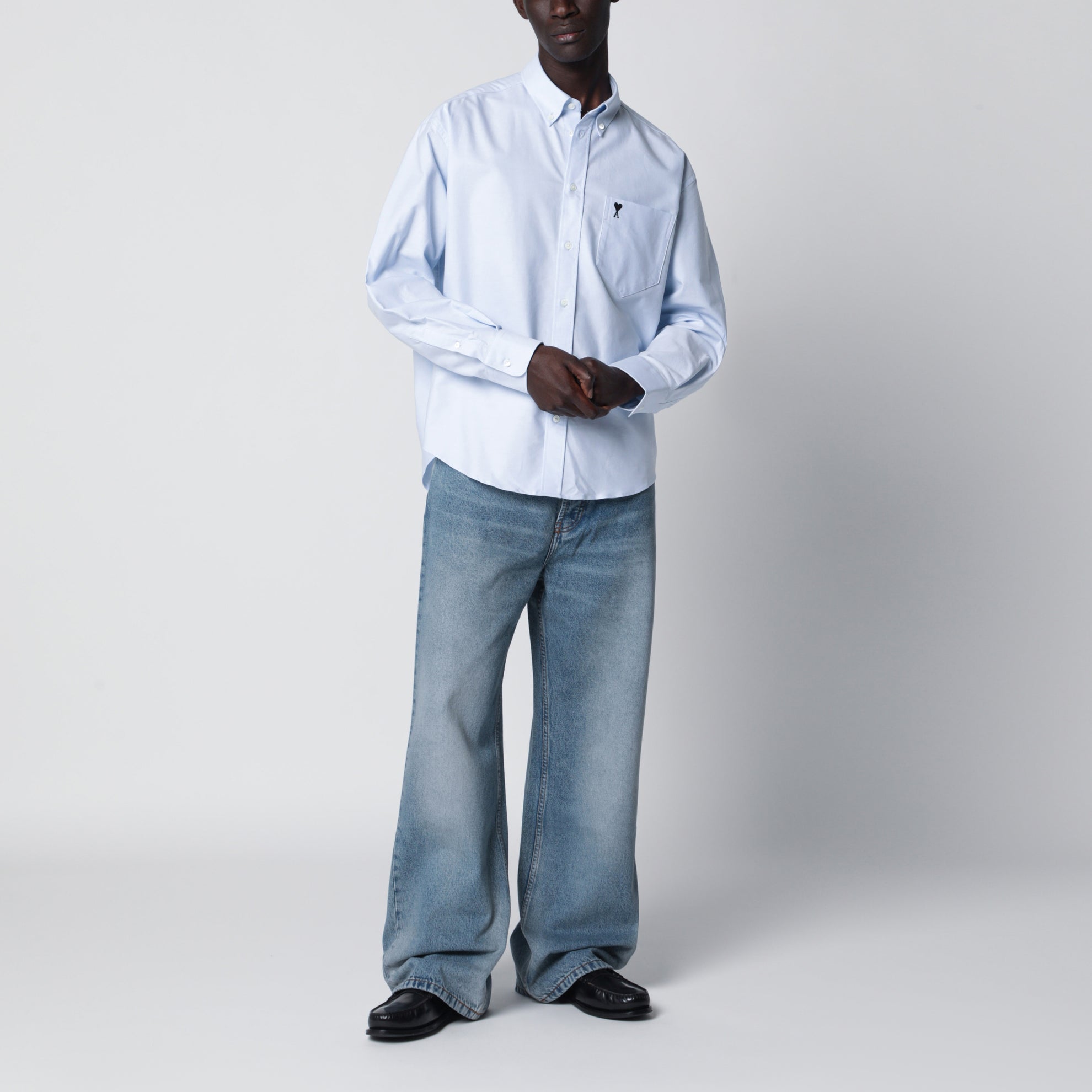 Light blue Ami de Coeur shirt by Ami Paris