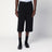 Bermuda wide black in cotton
