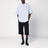 Bermuda wide black in cotton