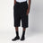 Bermuda wide black in cotton
