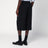 Bermuda wide black in cotton
