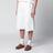 Bermuda ample en sergé de coton blanc