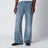 Blue washed-effect jeans