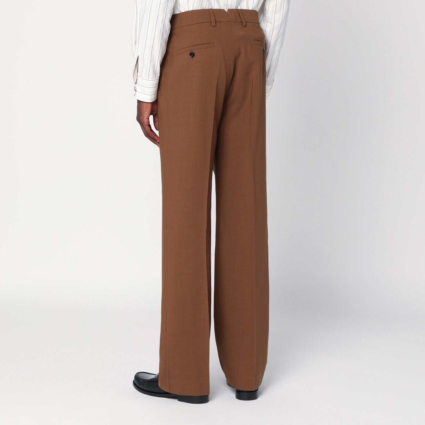 Hazelnut wool trousers