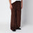 pantalon en velours côtelé marron chocolat