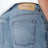 Jeans a gamba larga blu in denim