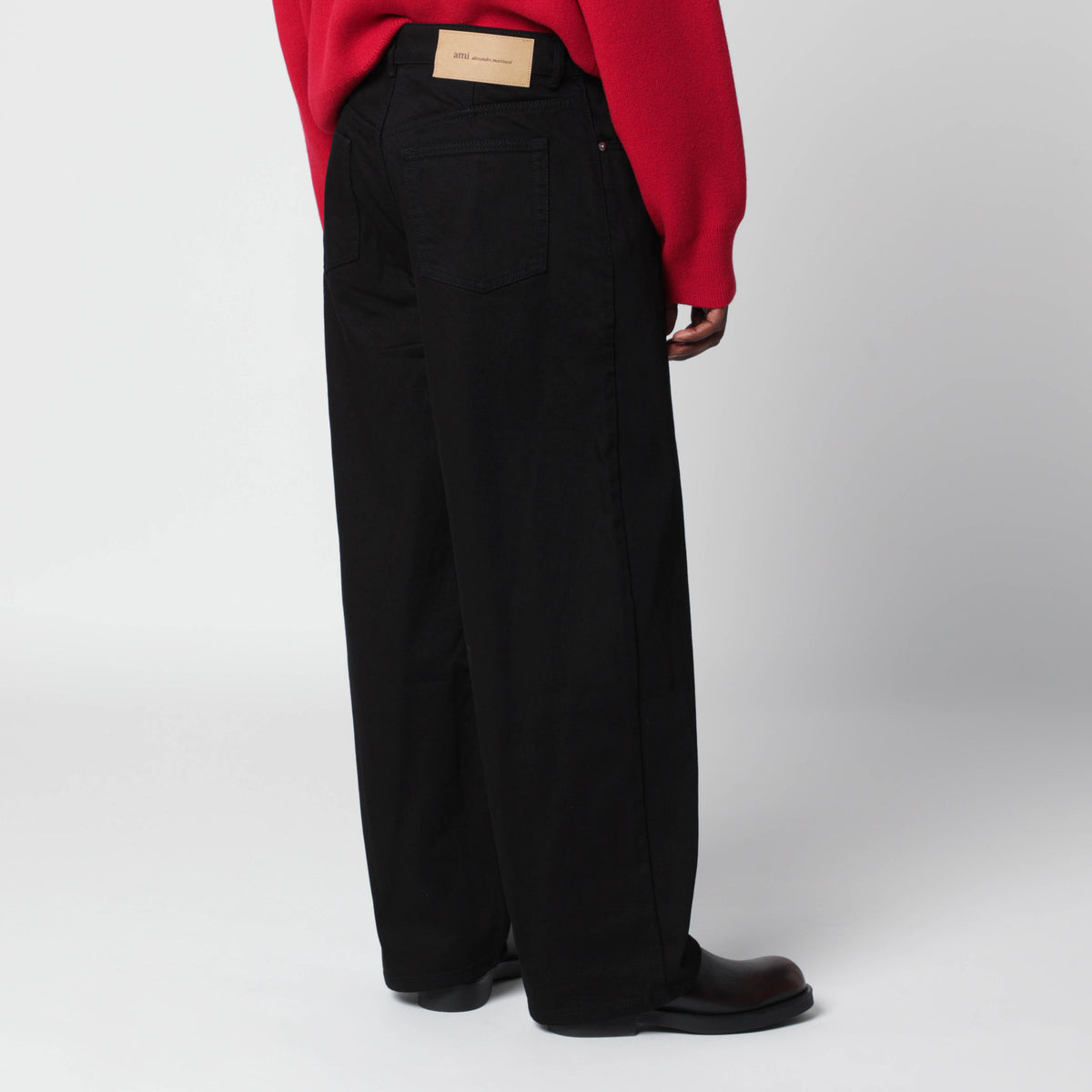 Schwarze Wide-Leg-Hose
