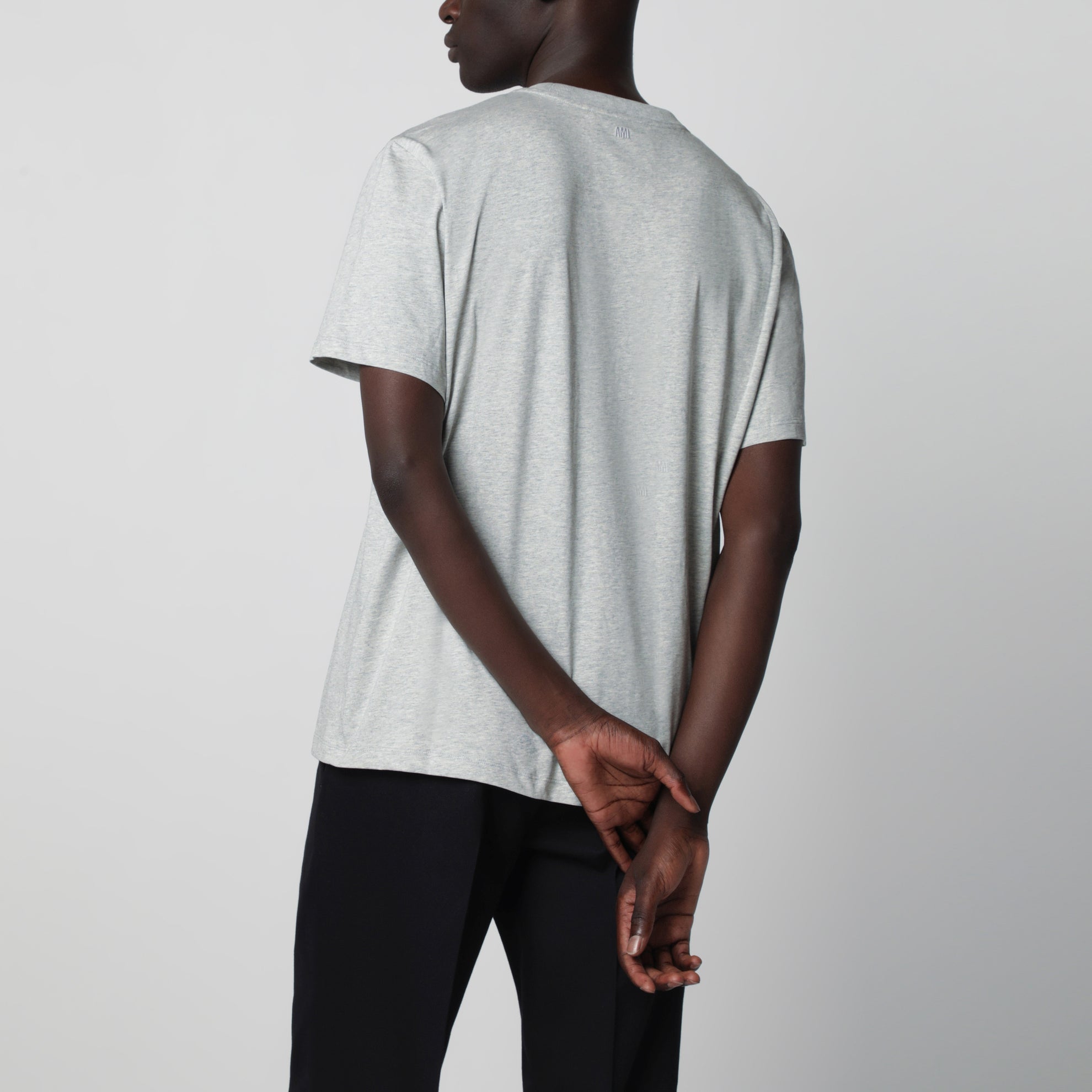 T-shirt Ami De Coeur grey in cotton